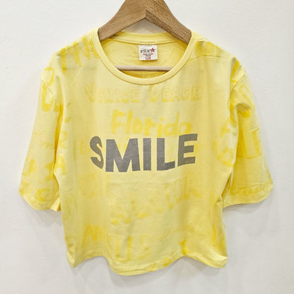 Kız Çocuk Smile T-Shirt / Sarı